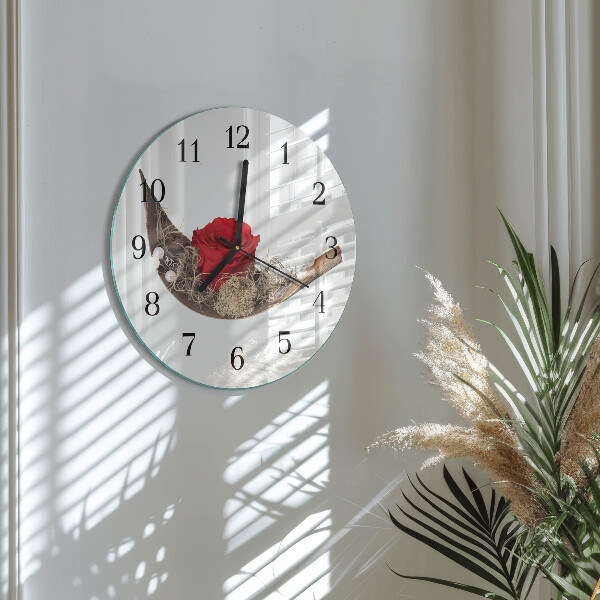 Round wall clock Rose