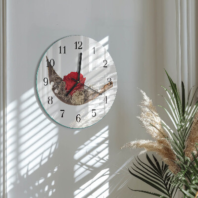 Round wall clock Rose