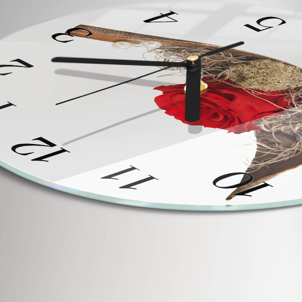 Round wall clock Rose