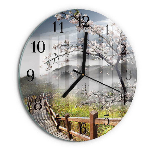 Round wall clock Spring
