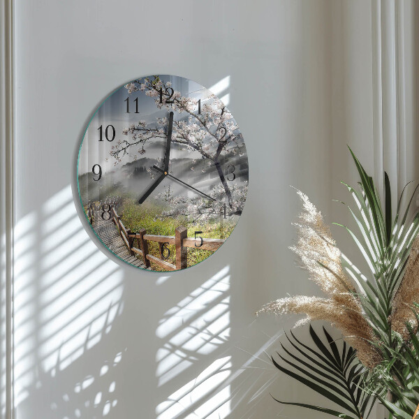 Round wall clock Spring
