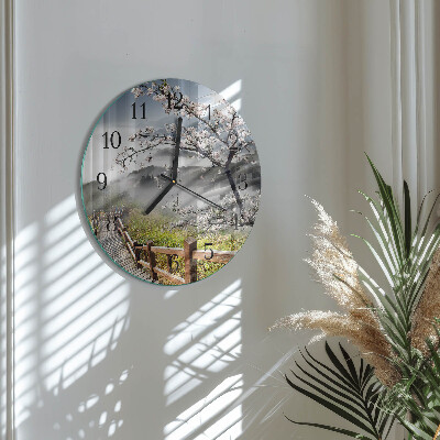 Round wall clock Spring