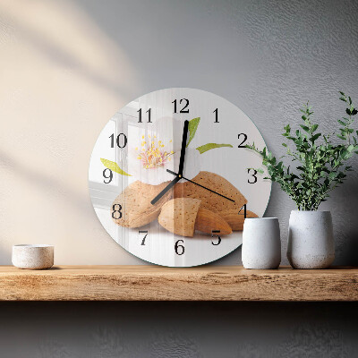 Round wall clock Almonds