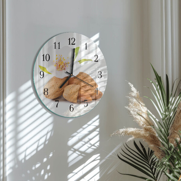 Round wall clock Almonds