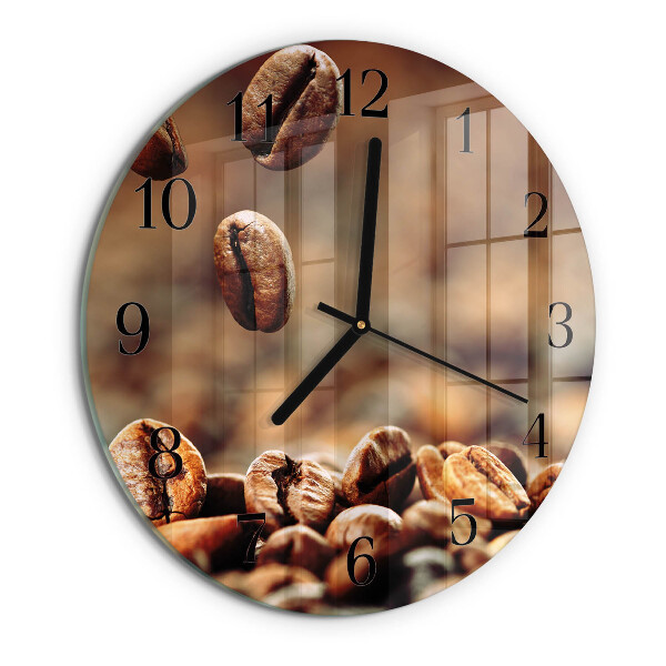 Round wall clock Coffee Beans