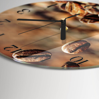 Round wall clock Coffee Beans