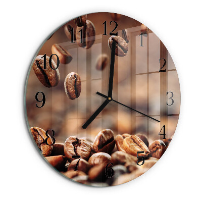 Round wall clock Coffee Beans