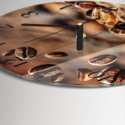 Round wall clock Coffee Beans