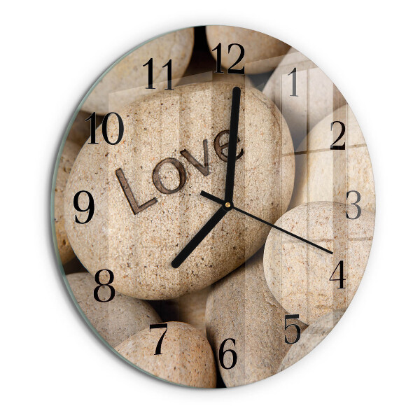 Round wall clock Stones