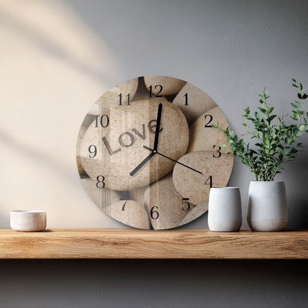 Round wall clock Stones