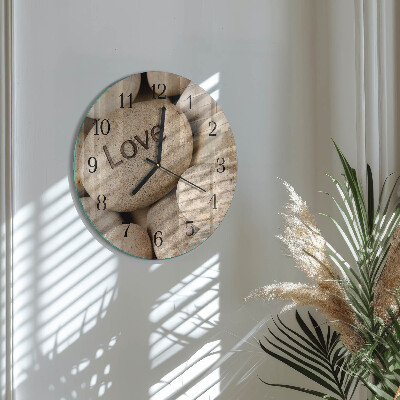 Round wall clock Stones