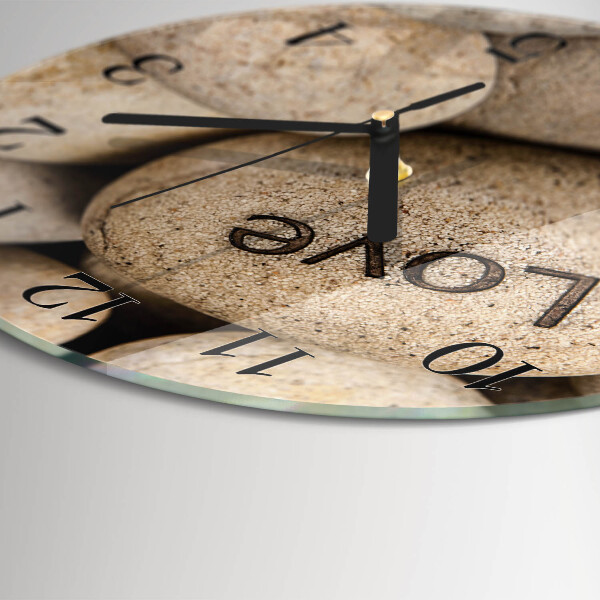 Round wall clock Stones