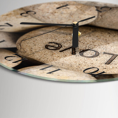 Round wall clock Stones