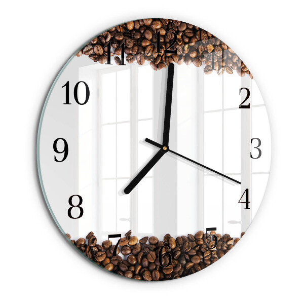 Round wall clock Coffee Beans