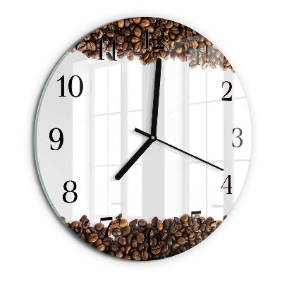 Round wall clock Coffee Beans