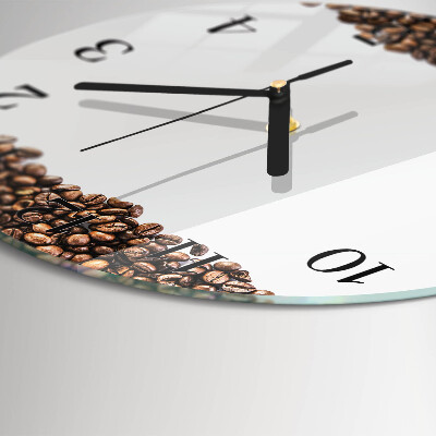 Round wall clock Coffee Beans
