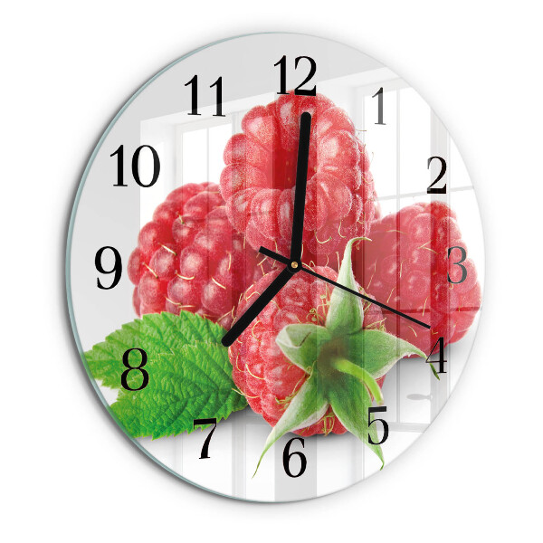 Round wall clock Raspberries