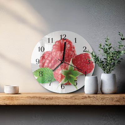 Round wall clock Raspberries