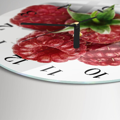 Round wall clock Raspberries