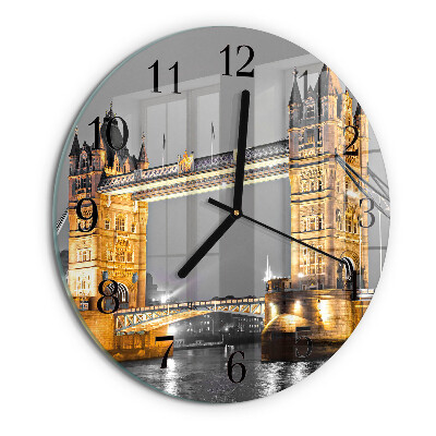 Round wall clock Tower Bridge