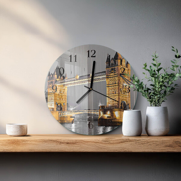 Round wall clock Tower Bridge