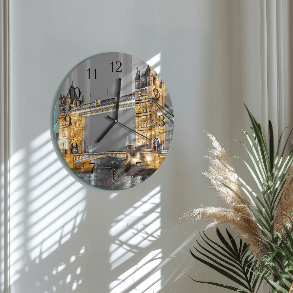 Round wall clock Tower Bridge
