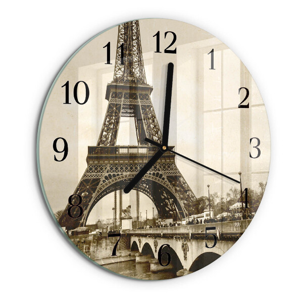 Round wall clock Paris