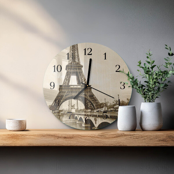 Round wall clock Paris