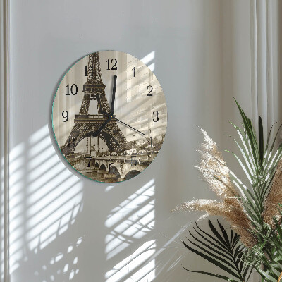 Round wall clock Paris