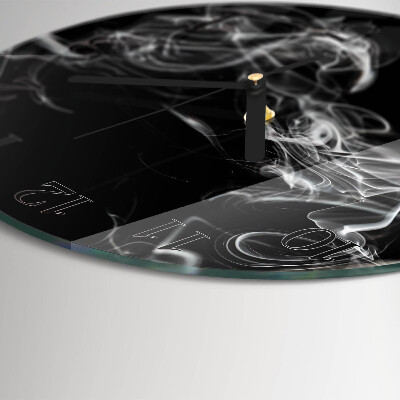 Round wall clock Smoke