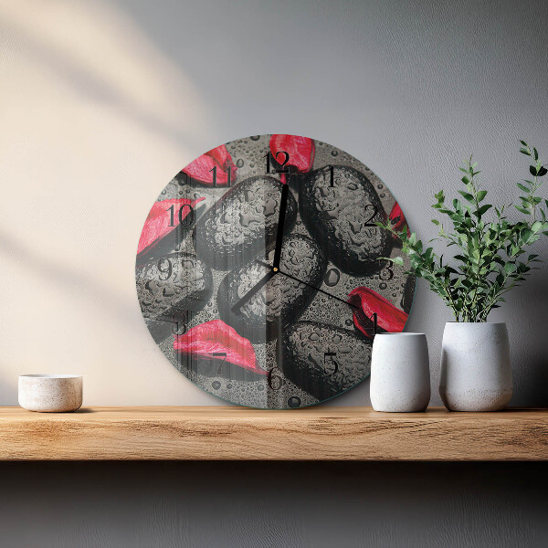 Round wall clock Stones