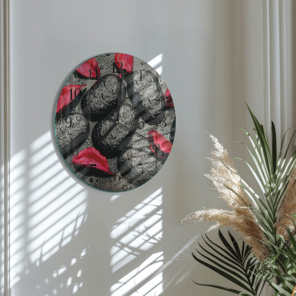 Round wall clock Stones