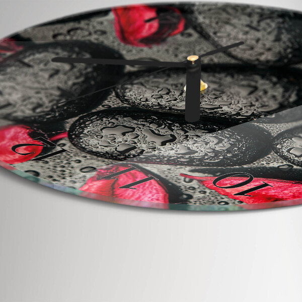 Round wall clock Stones