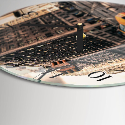 Round wall clock Taxi