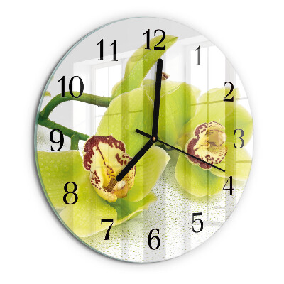 Round wall clock Orchid