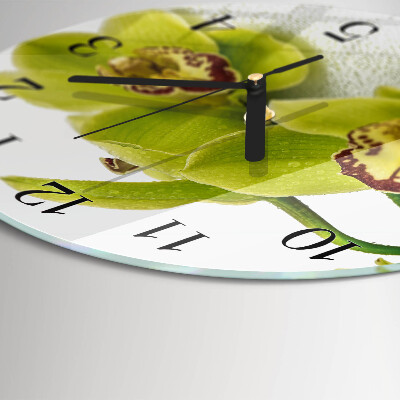 Round wall clock Orchid