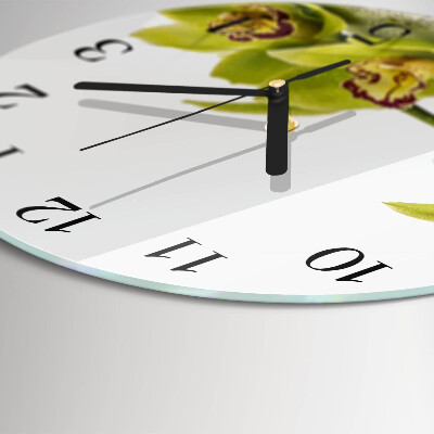 Round wall clock Orchid