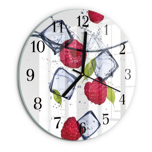 Round wall clock Raspberries