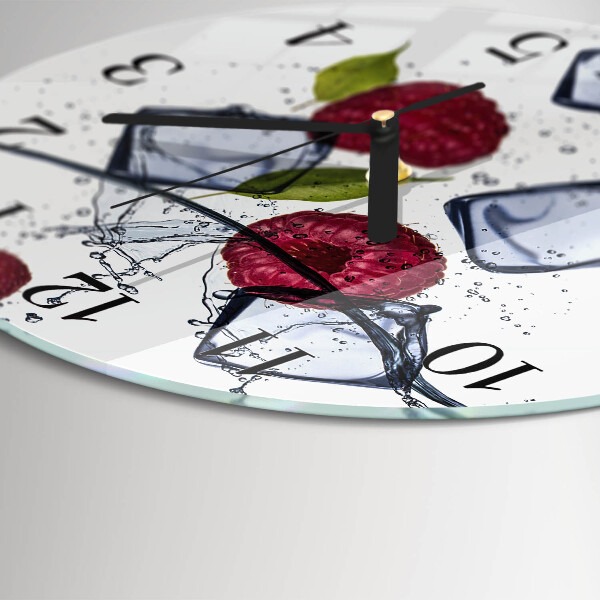 Round wall clock Raspberries