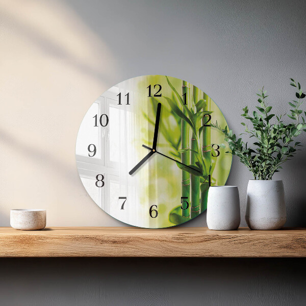 Round wall clock Bamboo