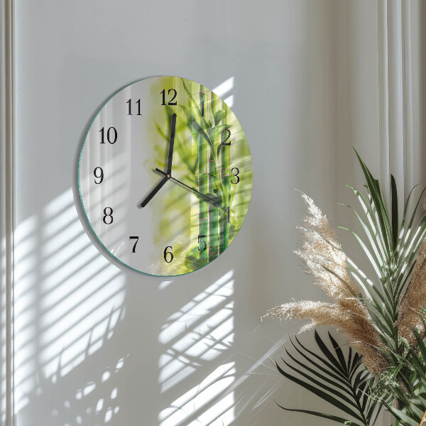 Round wall clock Bamboo