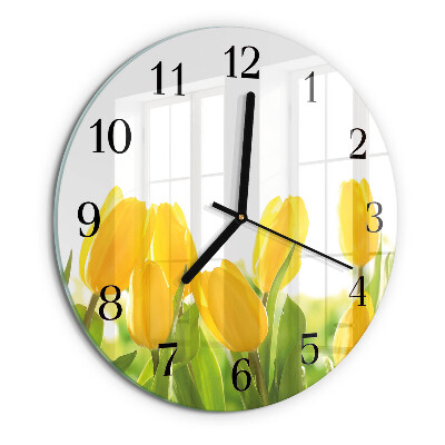 Round wall clock Tulips
