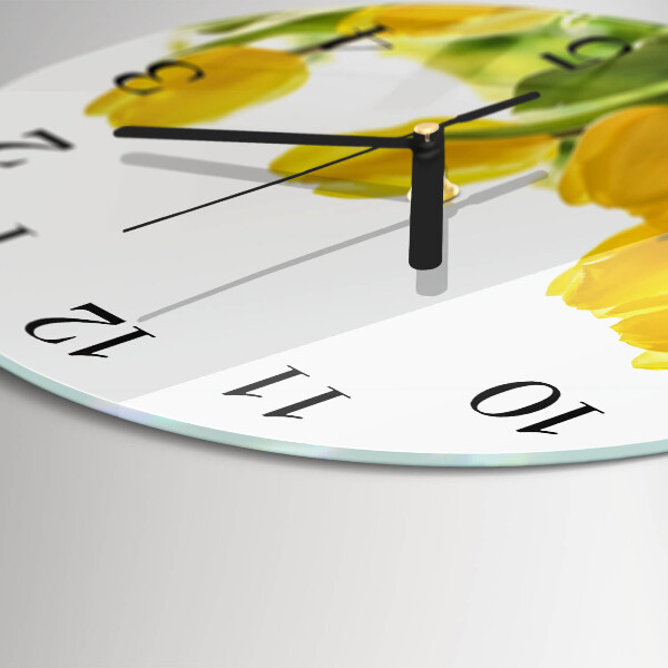 Round wall clock Tulips