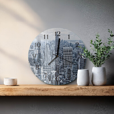 Round wall clock City