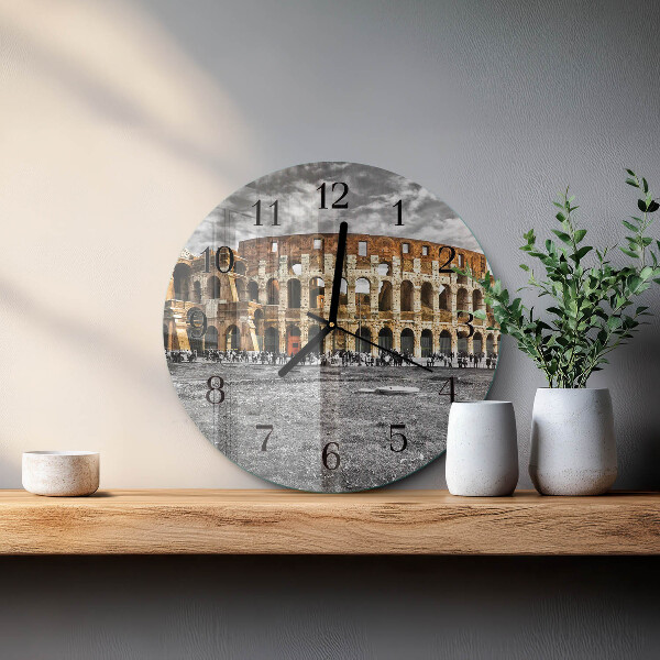 Round wall clock Colosseum