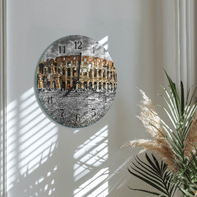 Round wall clock Colosseum