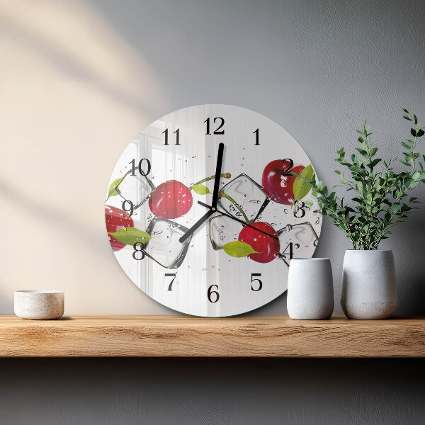 Round wall clock Cherry Ice Cream