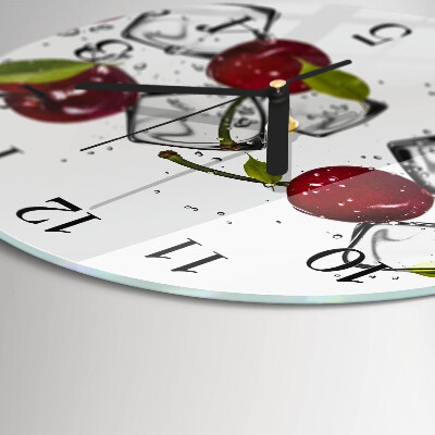 Round wall clock Cherry Ice Cream