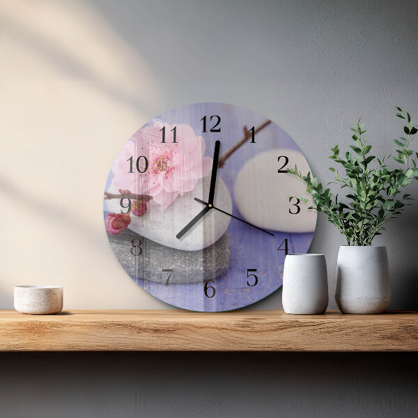 Round wall clock Stones