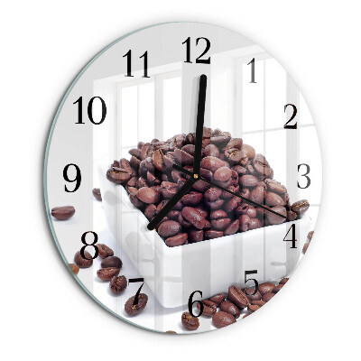 Round wall clock Coffee Beans